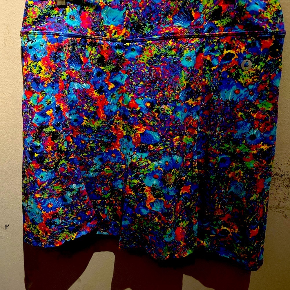 Women’s Donajo cobalt Blue and Purple Skort Tennis Skirt in size Large 12.